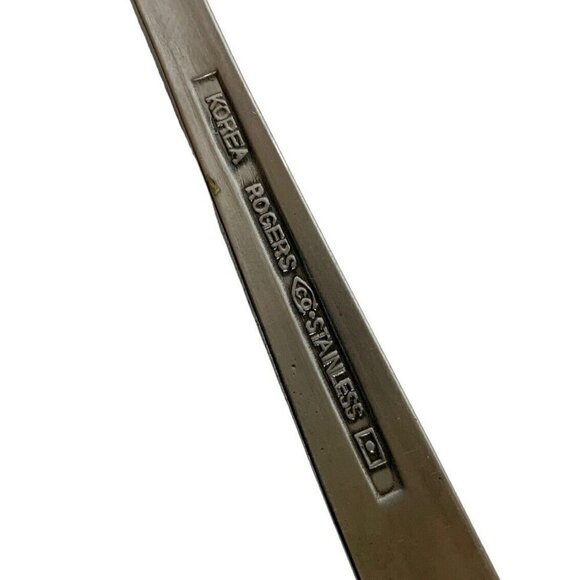 Rogers by Stanley Roberts Danesmore 4 Teaspoons Satin Stainless Steel 1970s - Picture 4 of 4